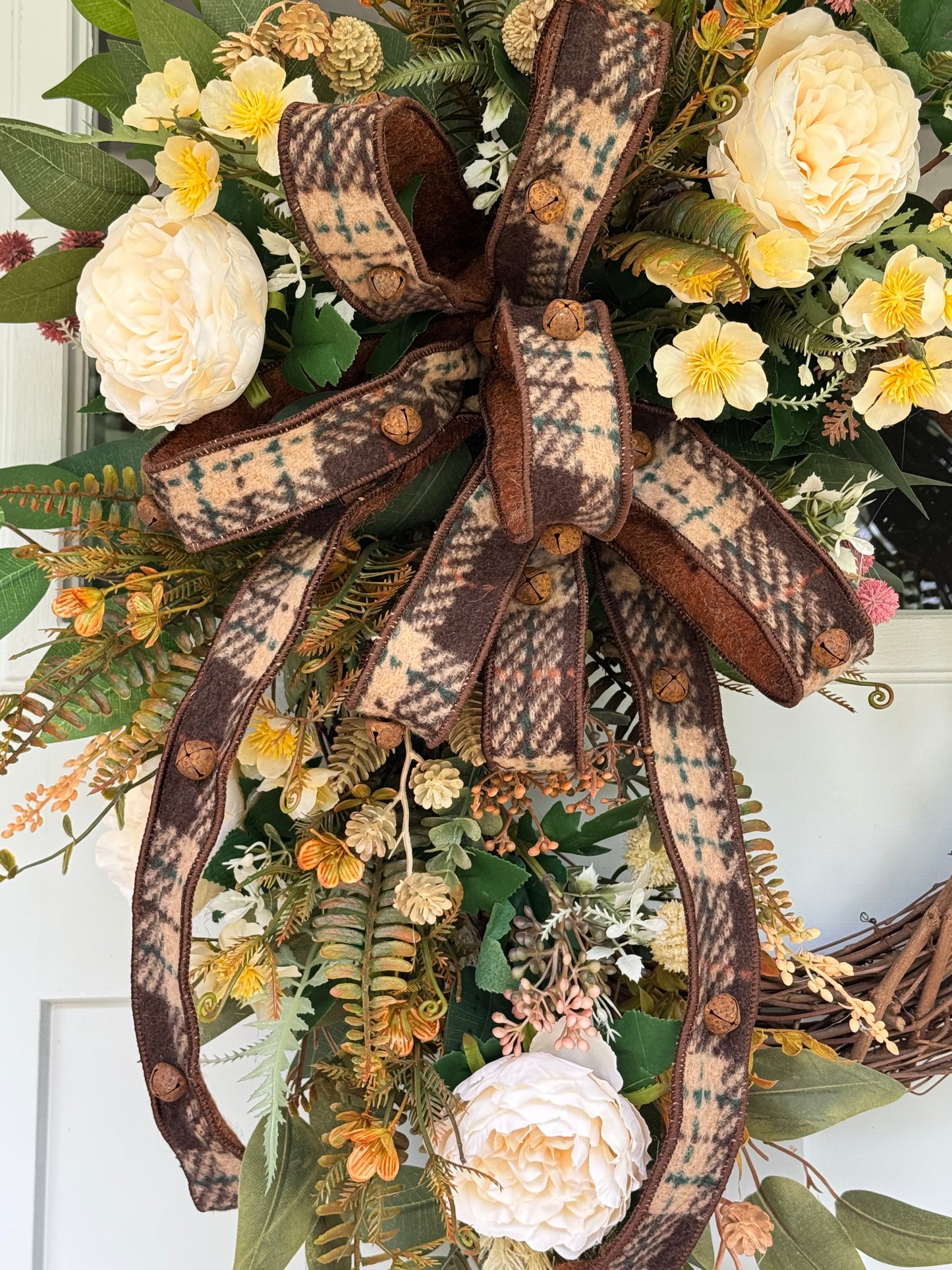 Neutral Fall Grapevine Wreath