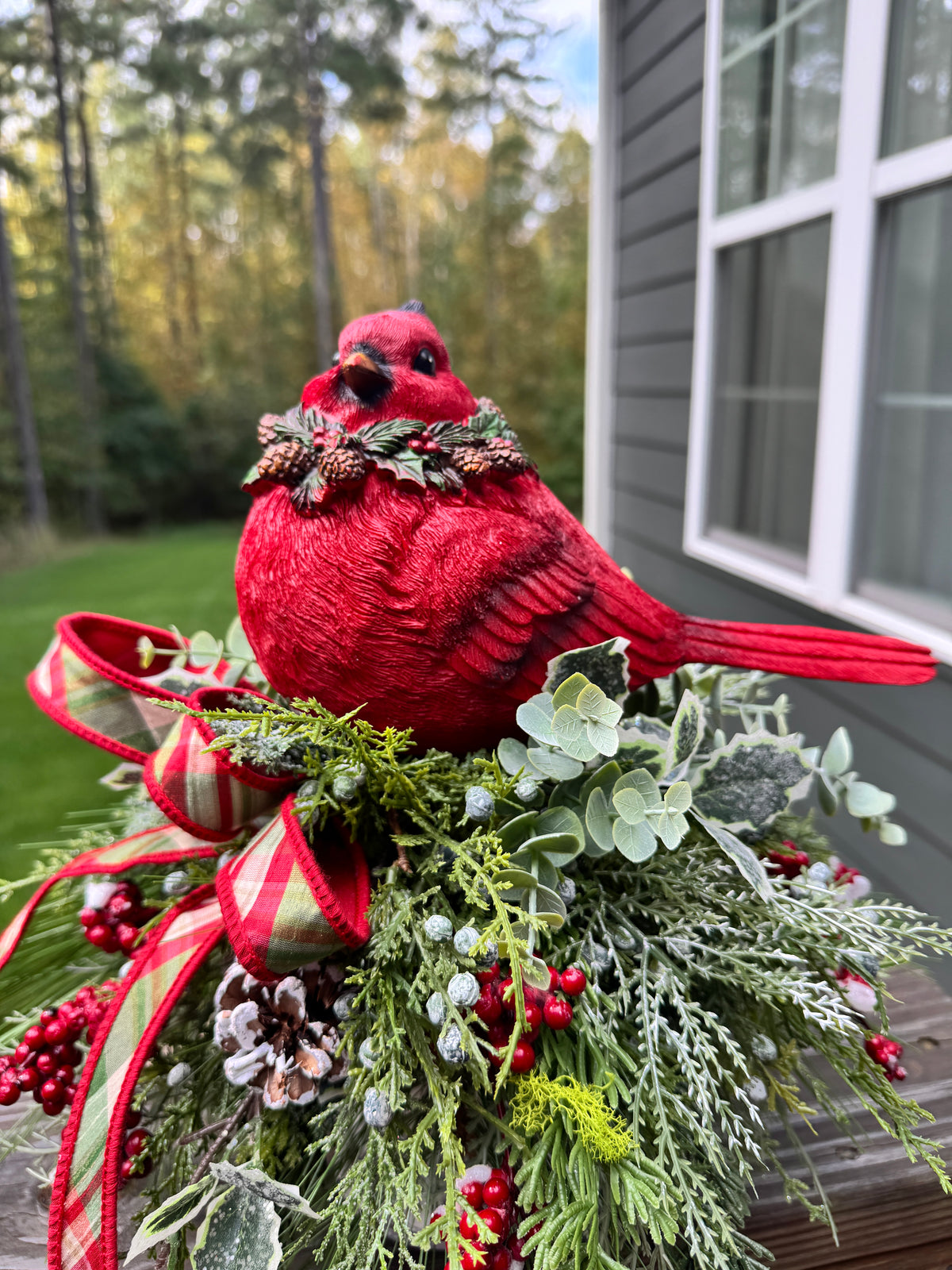 Cardinal Candlestick Centerpiece