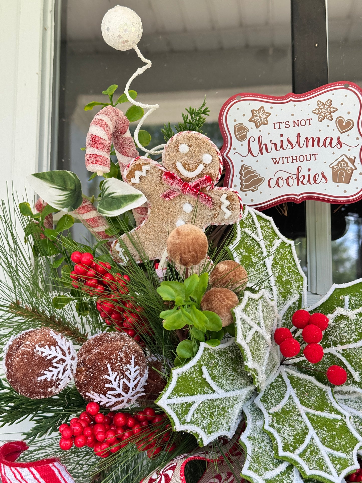 Gingerbread “Whisking You a Merry Christmas” Wreath