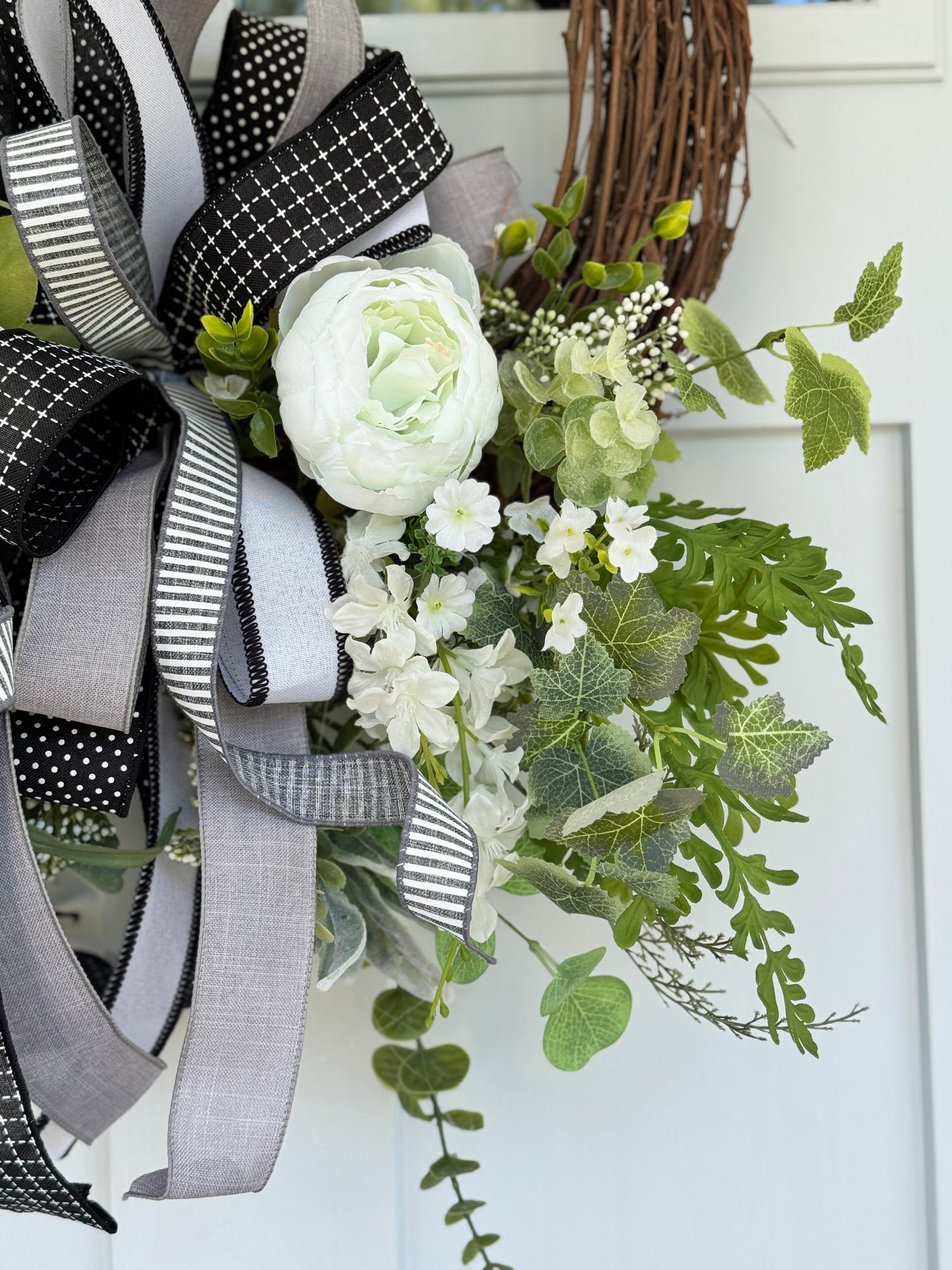 Enchanting Everyday White Grapevine Wreath