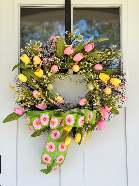 Easter Egg Tulip Wreath