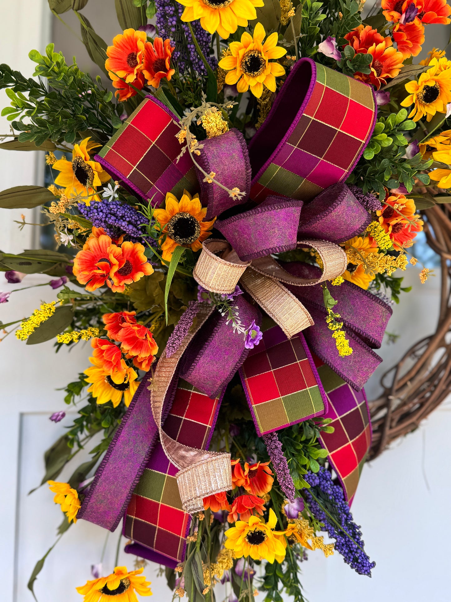 Summer Meets Fall Wreath