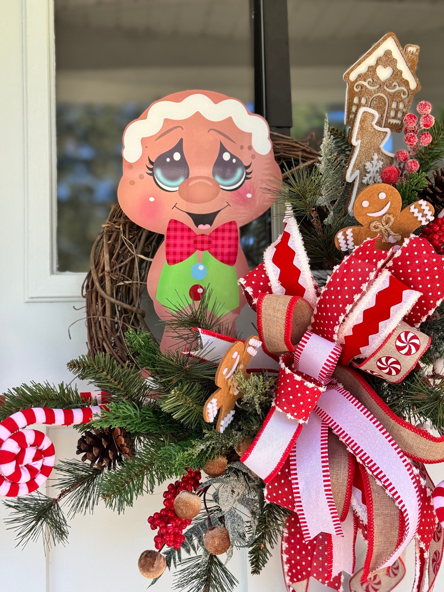 Gingerbread Boy Holiday Wreath