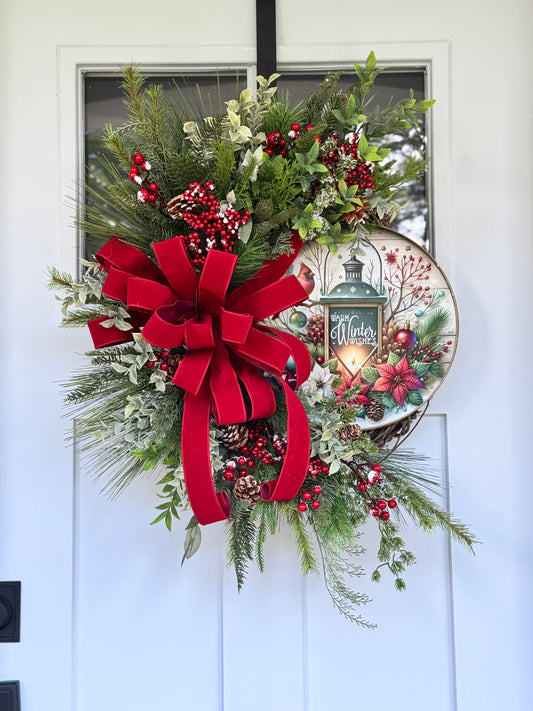 Warm Winter Wishes Wreath