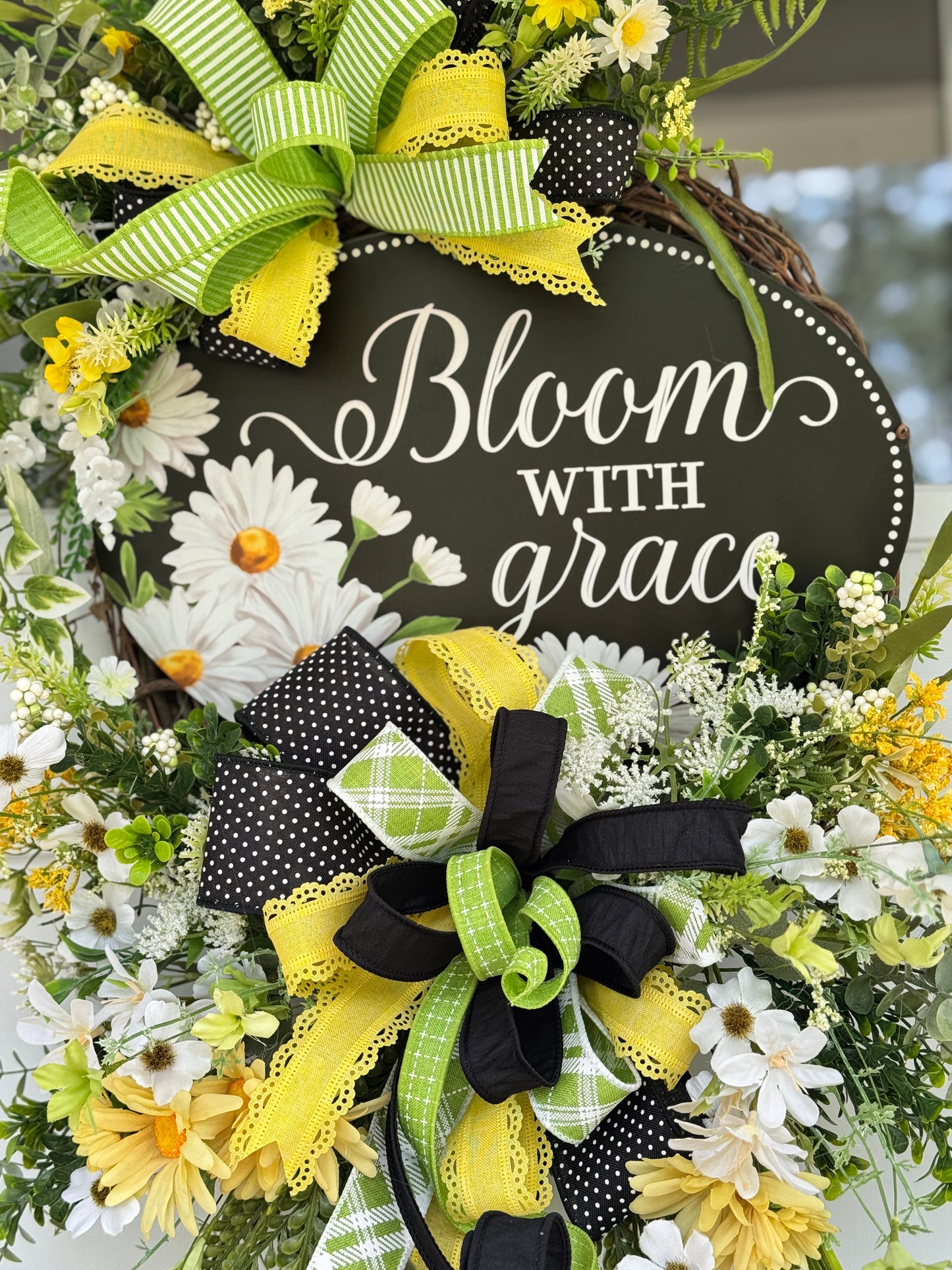 Bloom with Grace Daisy Wreath
