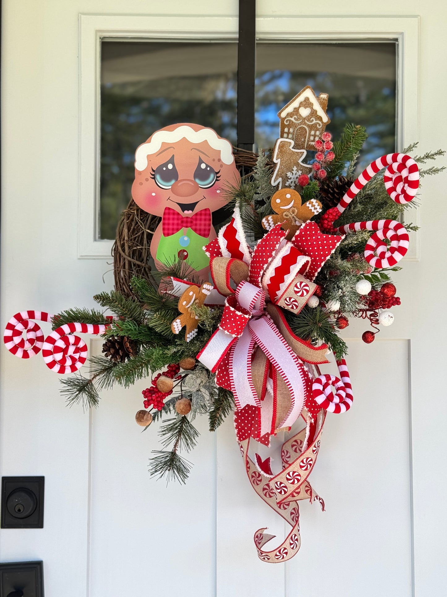 Gingerbread Boy Holiday Wreath