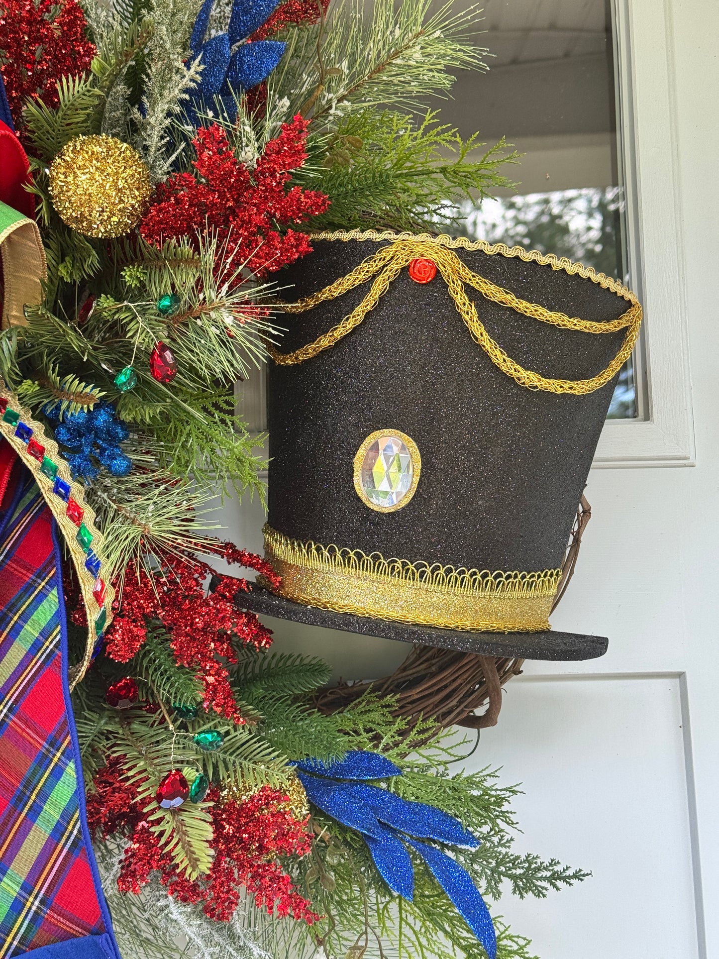 Handmade Nutcracker Grapevine Wreath