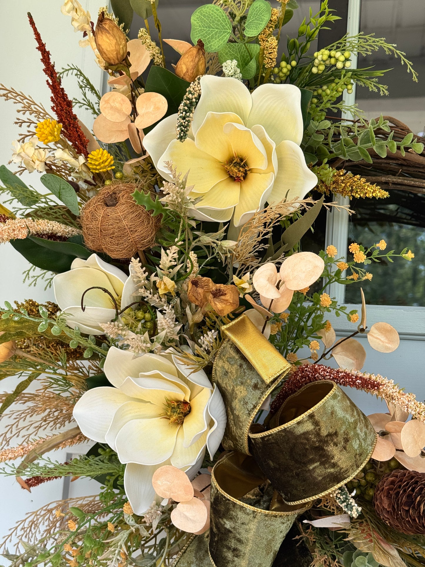 Southern Charm Fall Grapevine Wreath