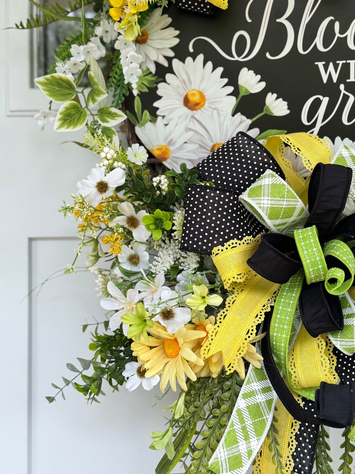Bloom with Grace Daisy Wreath