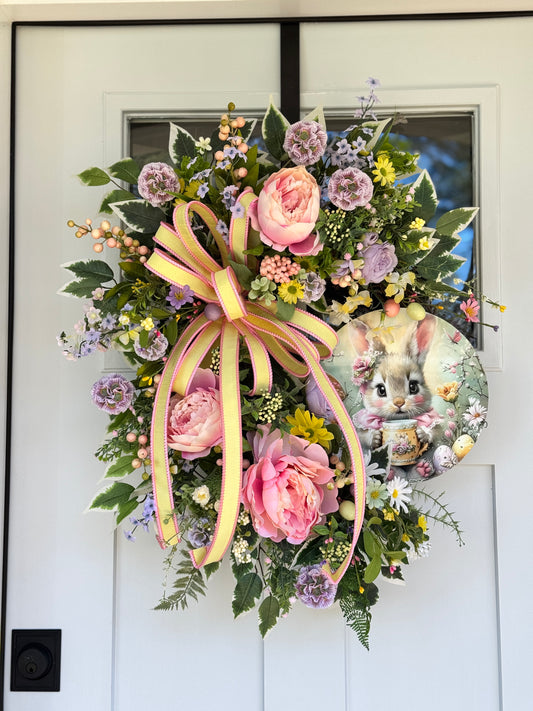 Sweet Spring/Easter Floral Wreath