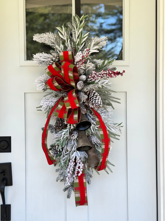 Rustic Belfry Bells Drop Winter/Holiday Wreath