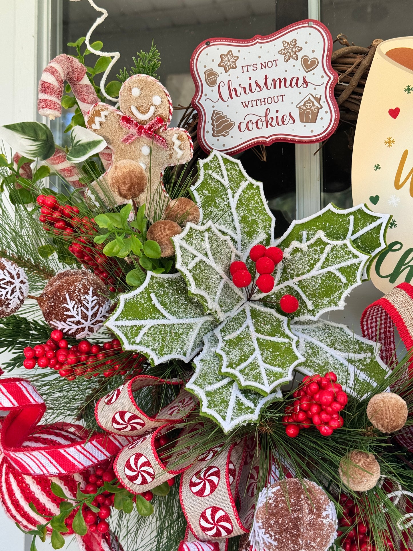 Gingerbread “Whisking You a Merry Christmas” Wreath