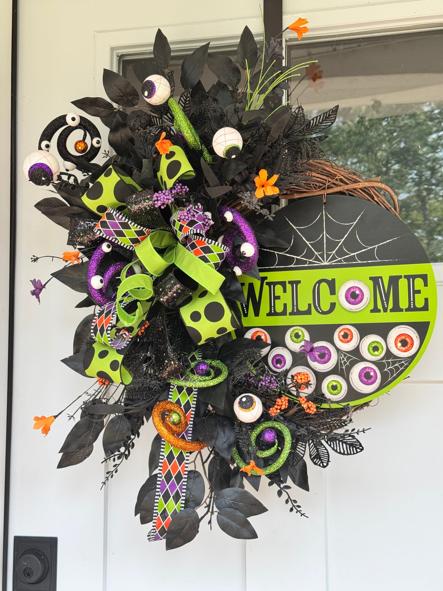 “Eye See You” Spooky Welcome Wreath