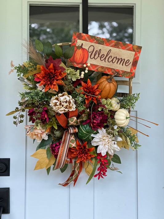 Welcome Fall Tobacco Basket