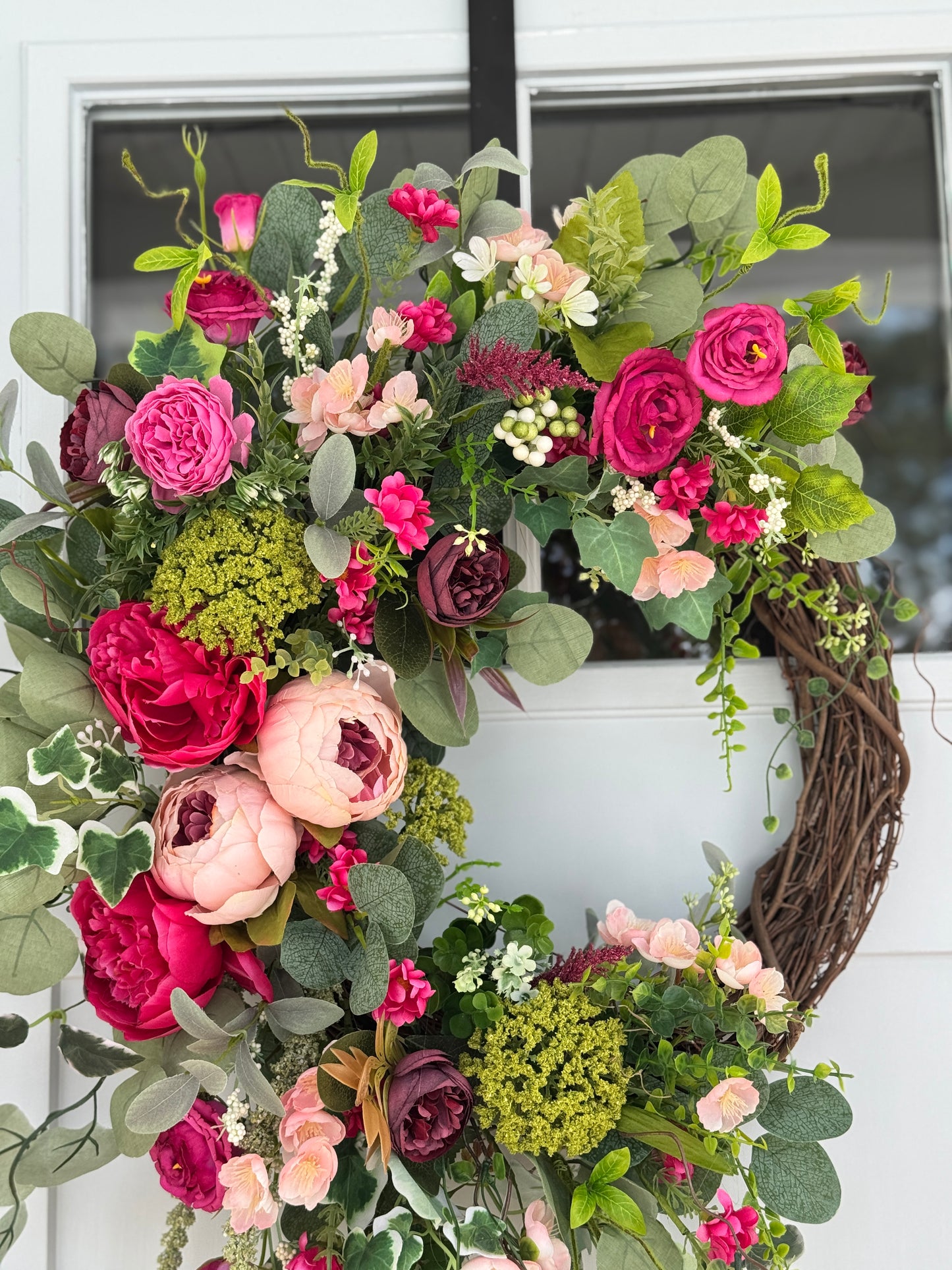 English Cottage Inspired Wreath