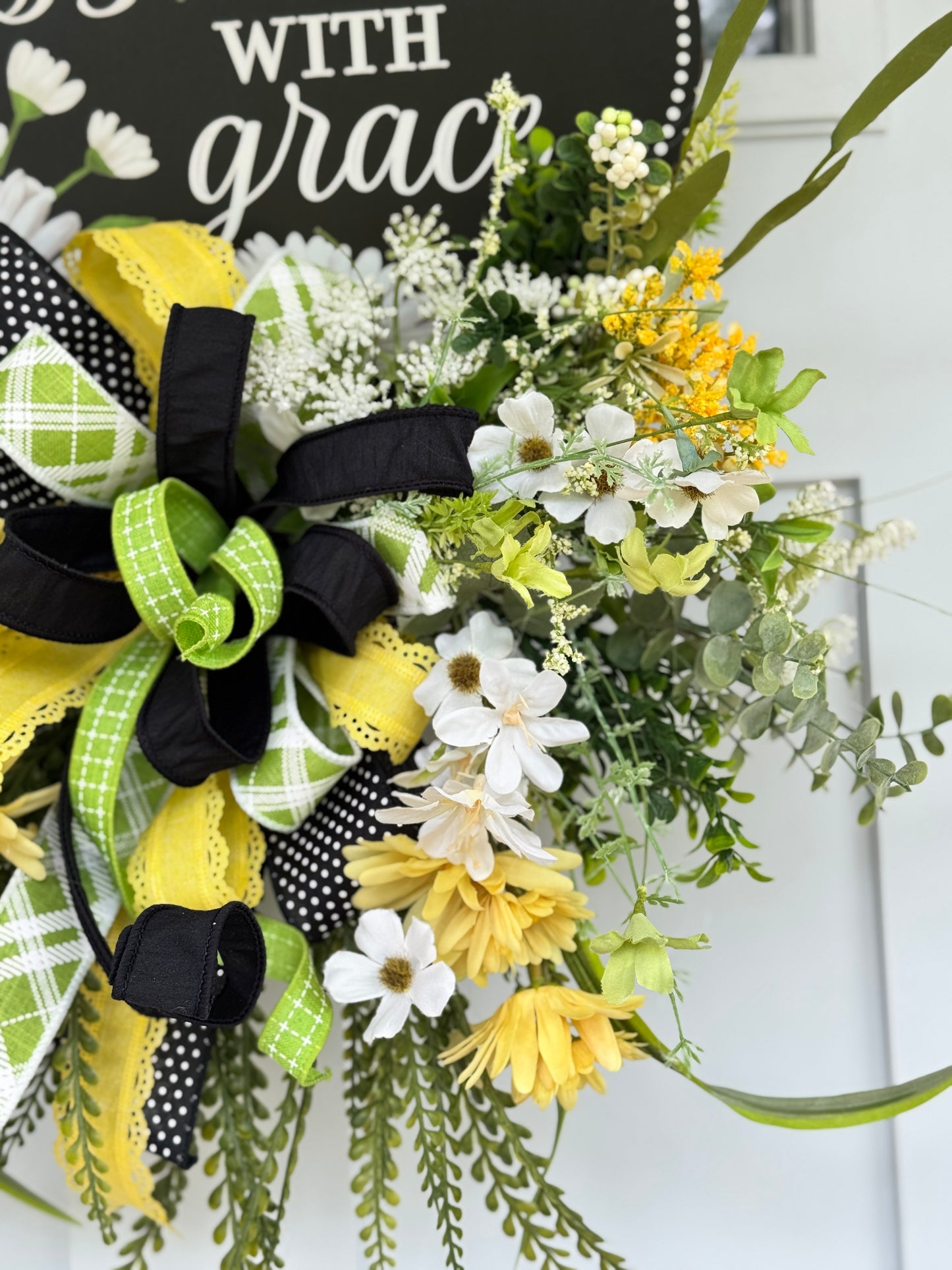Bloom with Grace Daisy Wreath