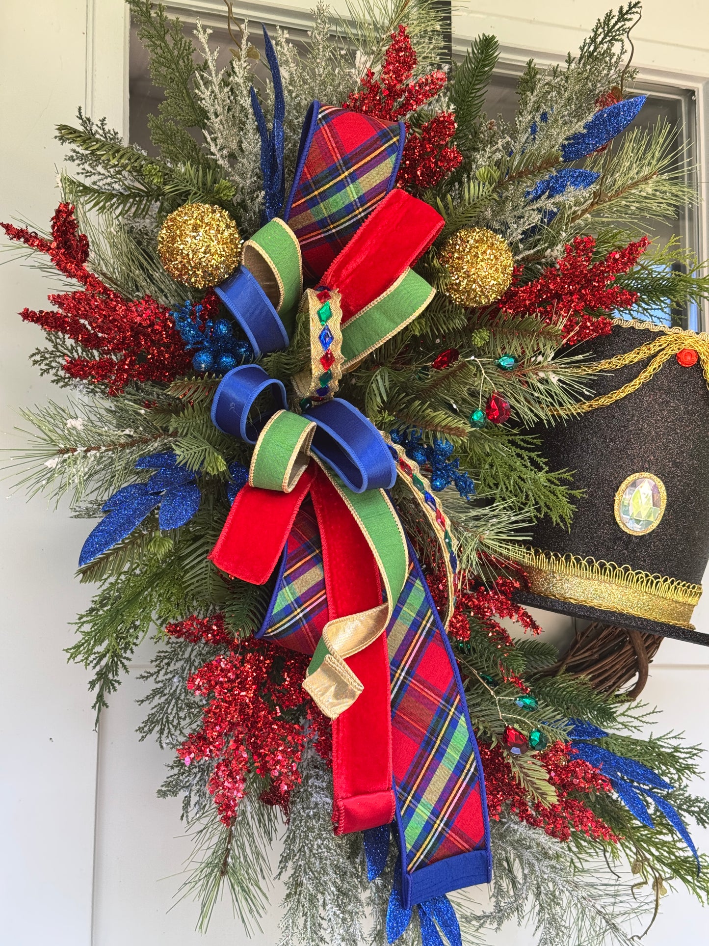 Handmade Nutcracker Grapevine Wreath