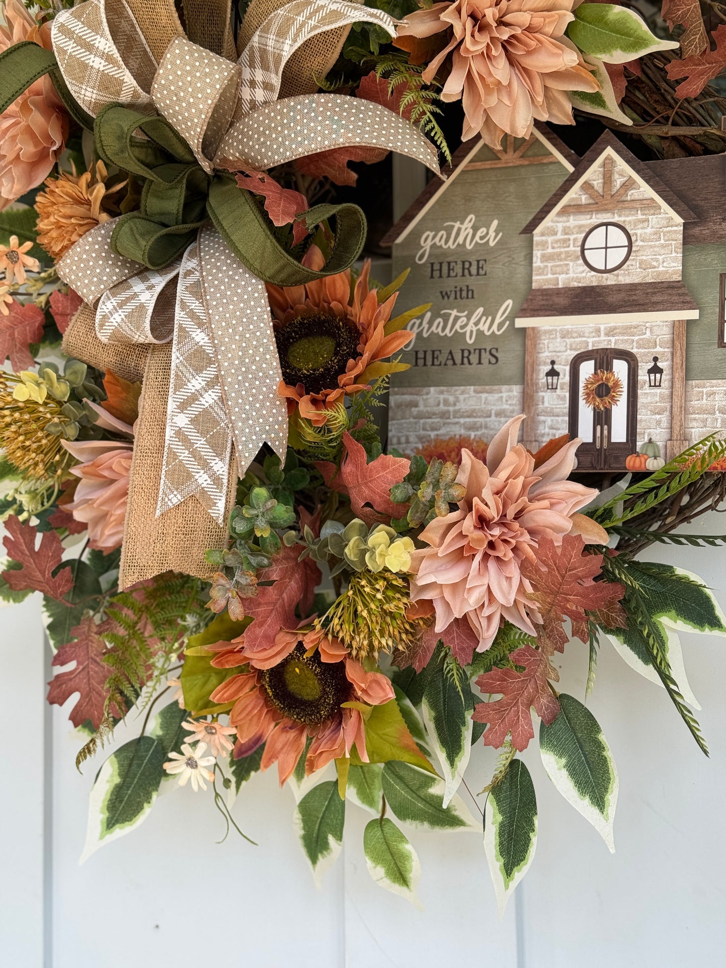 Gather Here Floral Wreath
