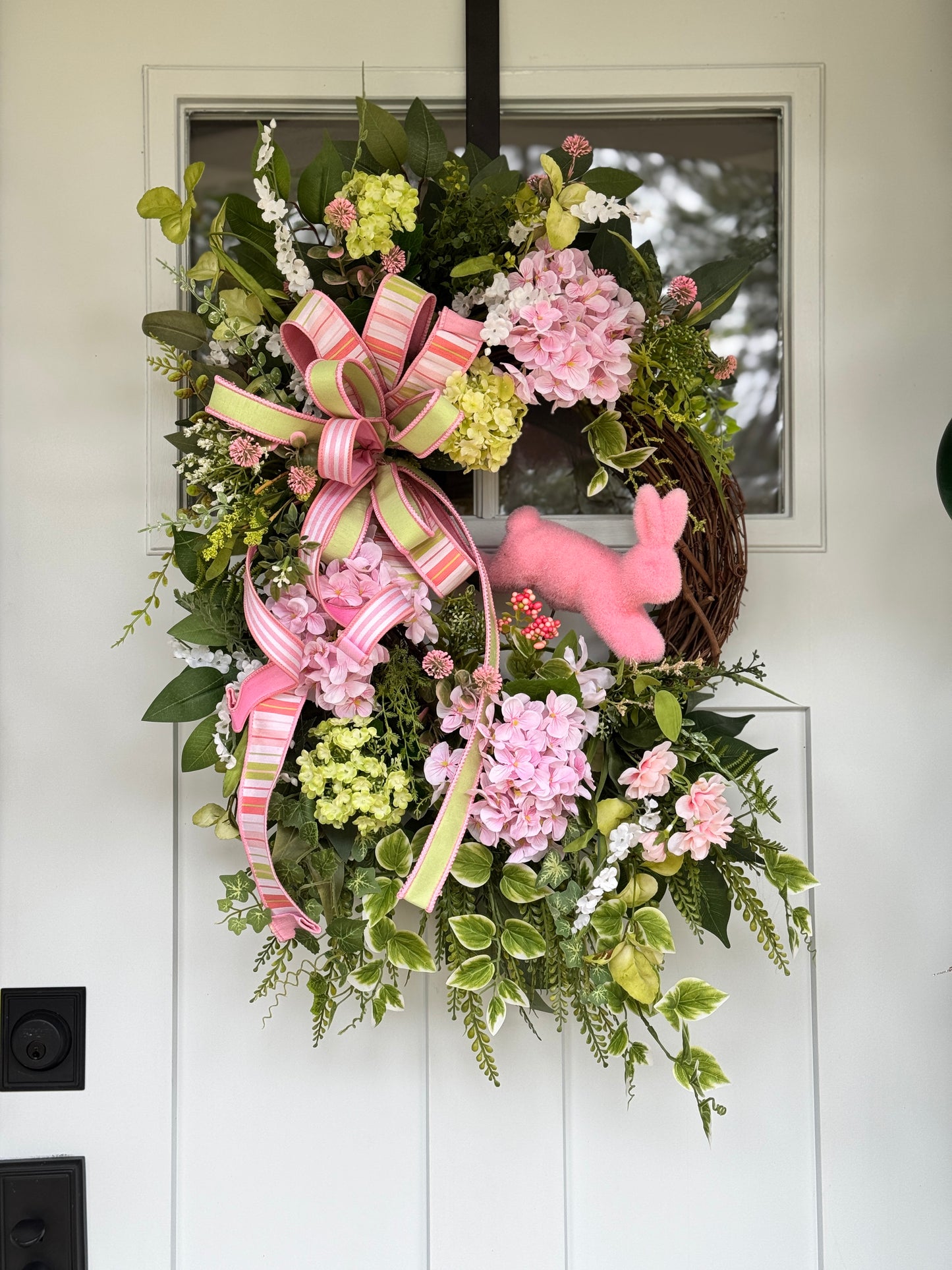Pink Hydrangea Spring Wreath