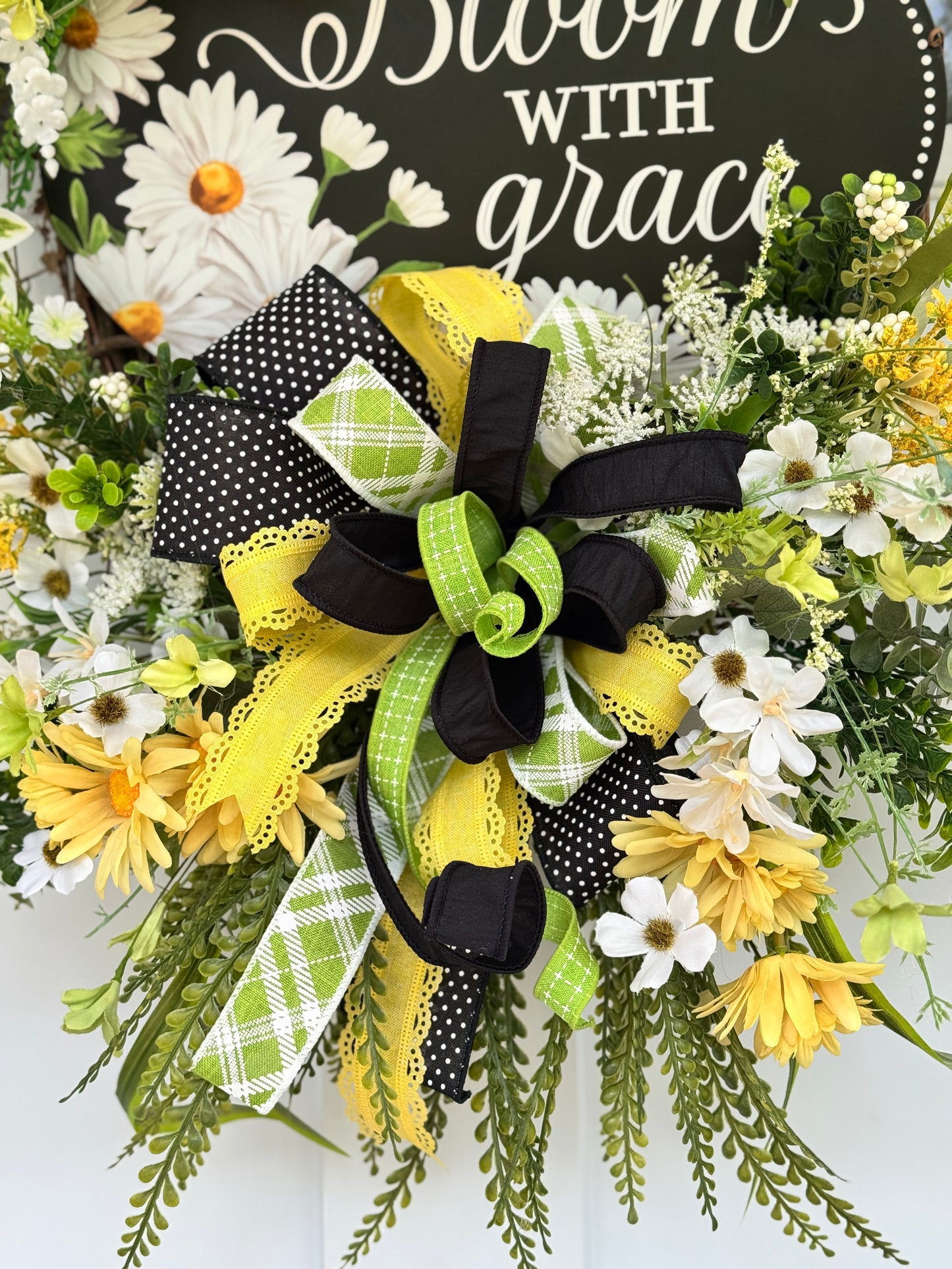 Bloom with Grace Daisy Wreath