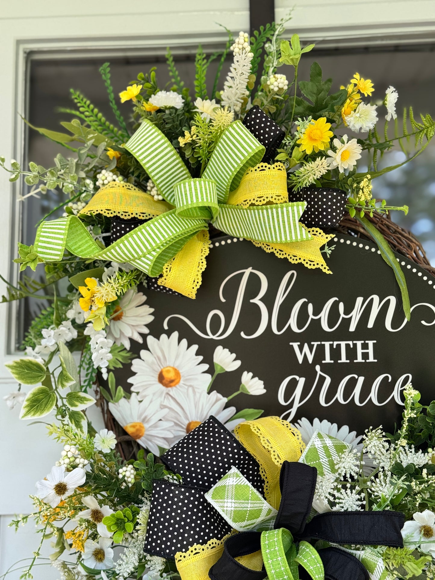 Bloom with Grace Daisy Wreath