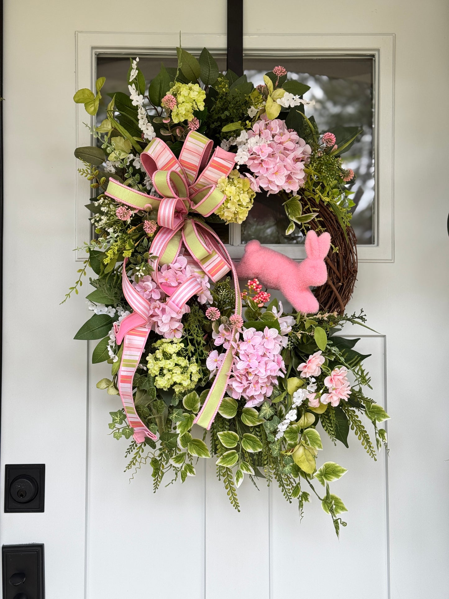 Pink Hydrangea Spring Wreath