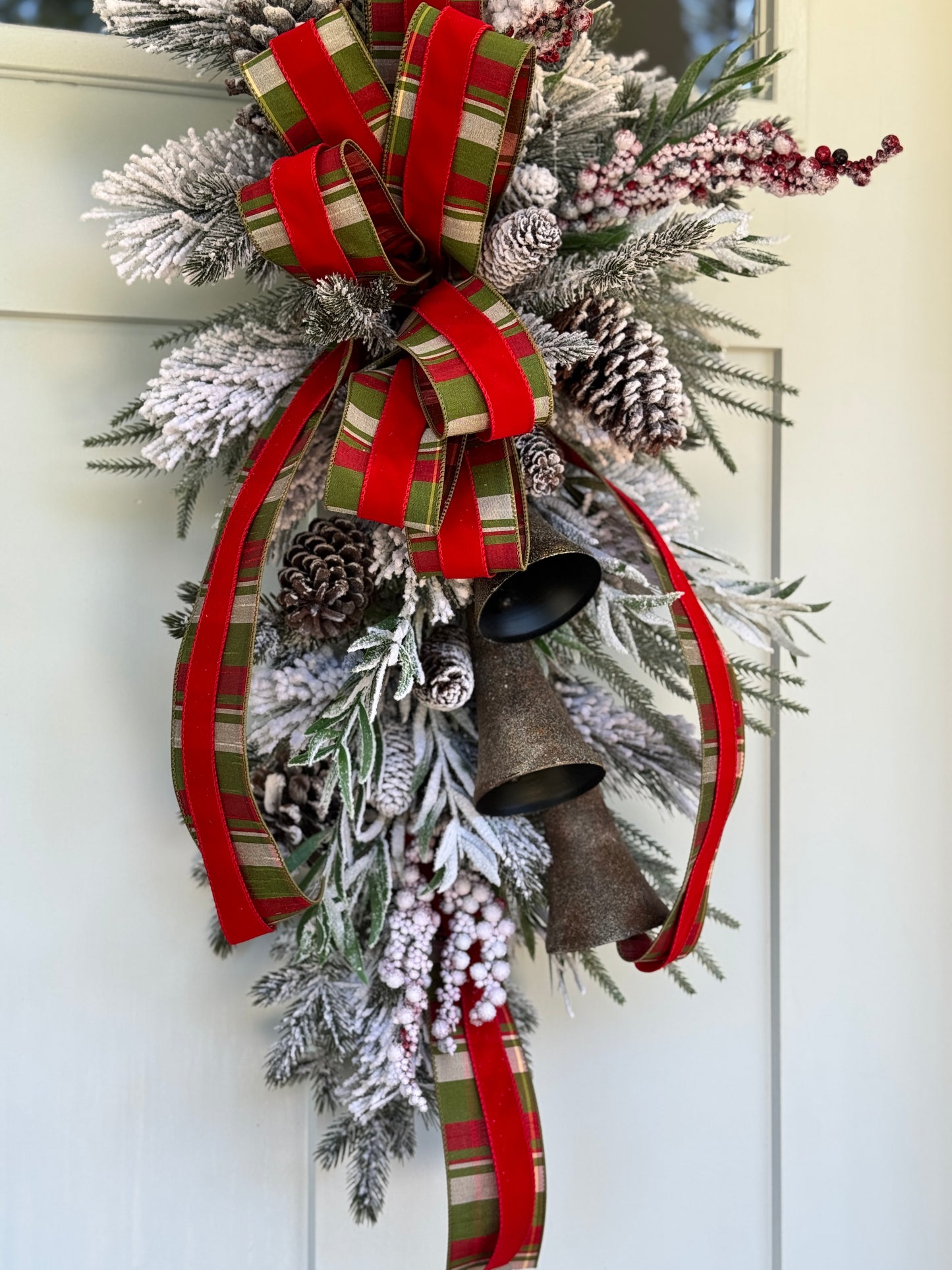 Rustic Belfry Bells Drop Winter/Holiday Wreath