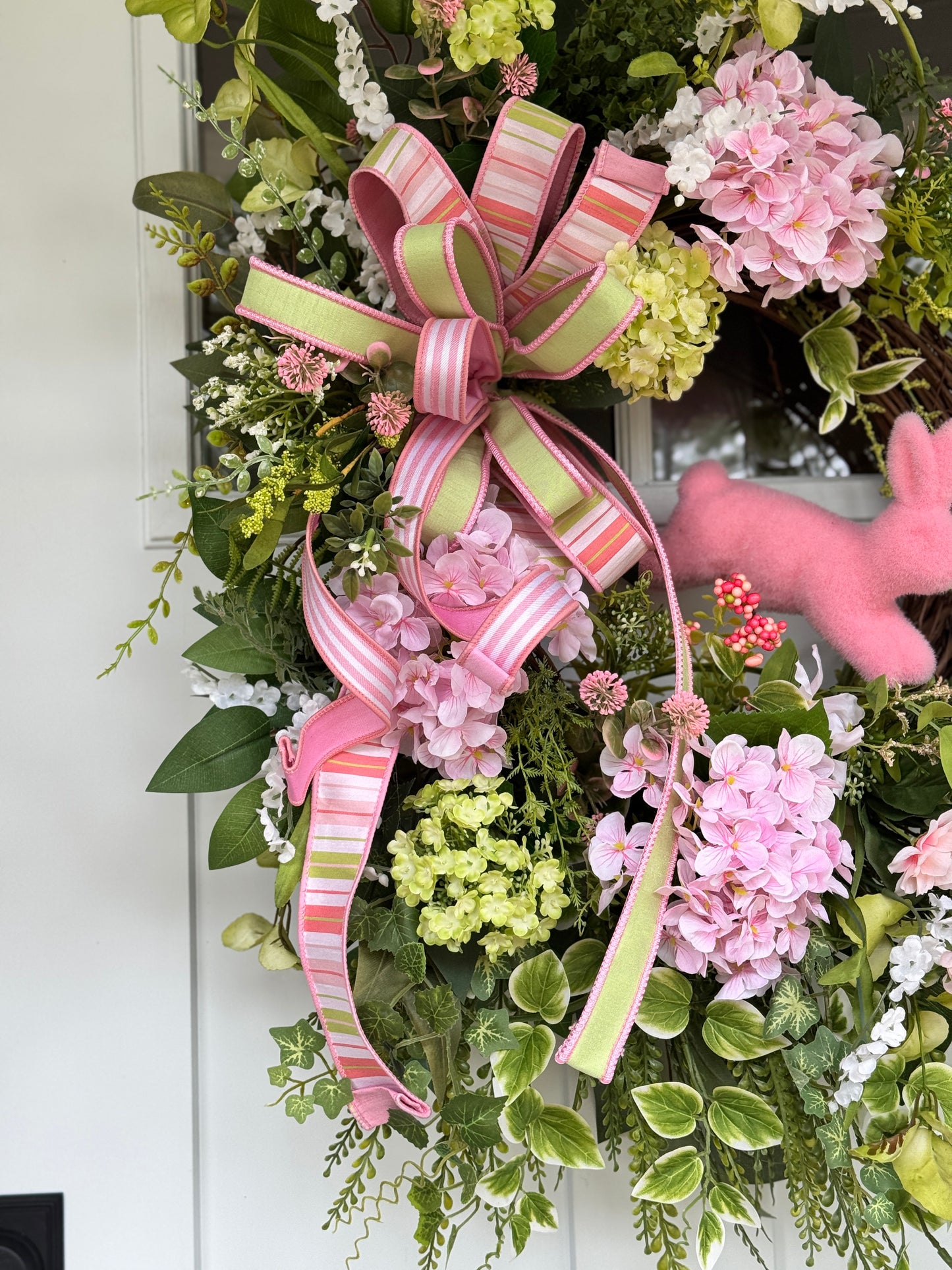 Pink Hydrangea Spring Wreath
