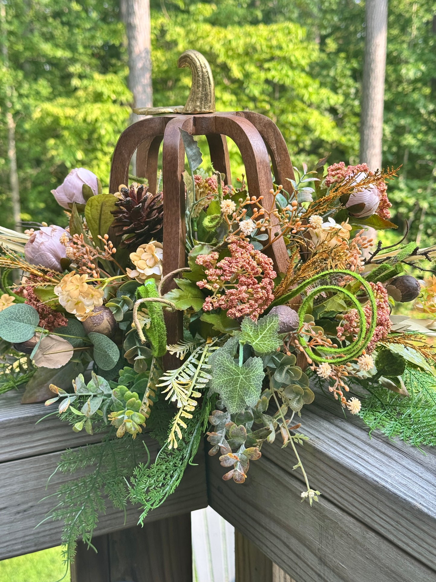 Fall Acorn Centerpiece Arrangement