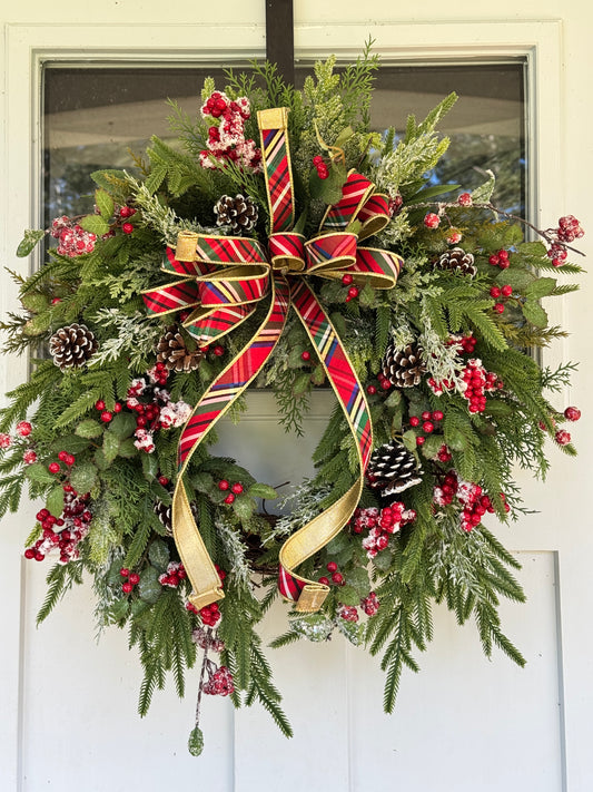 Classic Winter/Holiday Pine Wreath