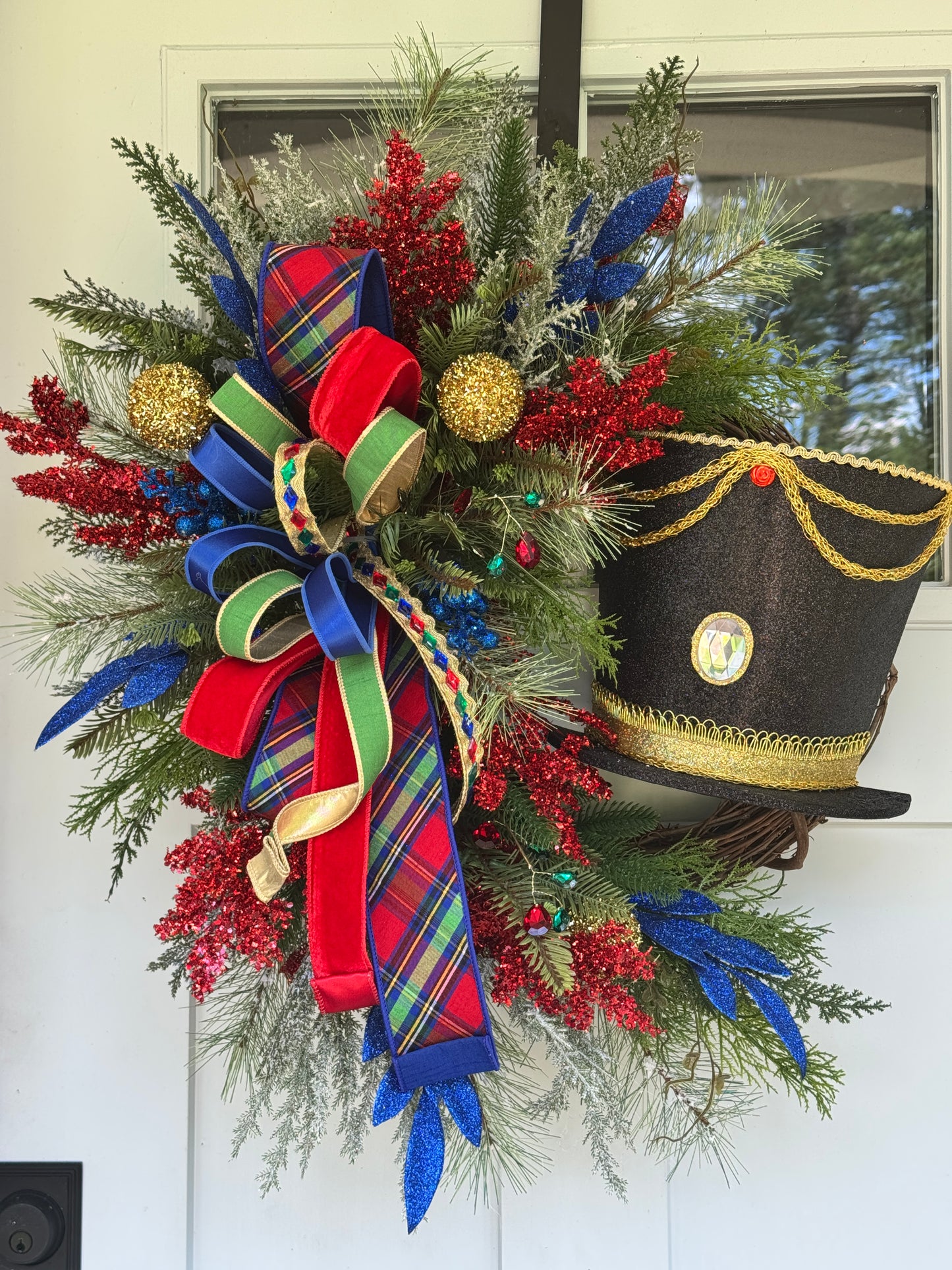 Handmade Nutcracker Grapevine Wreath