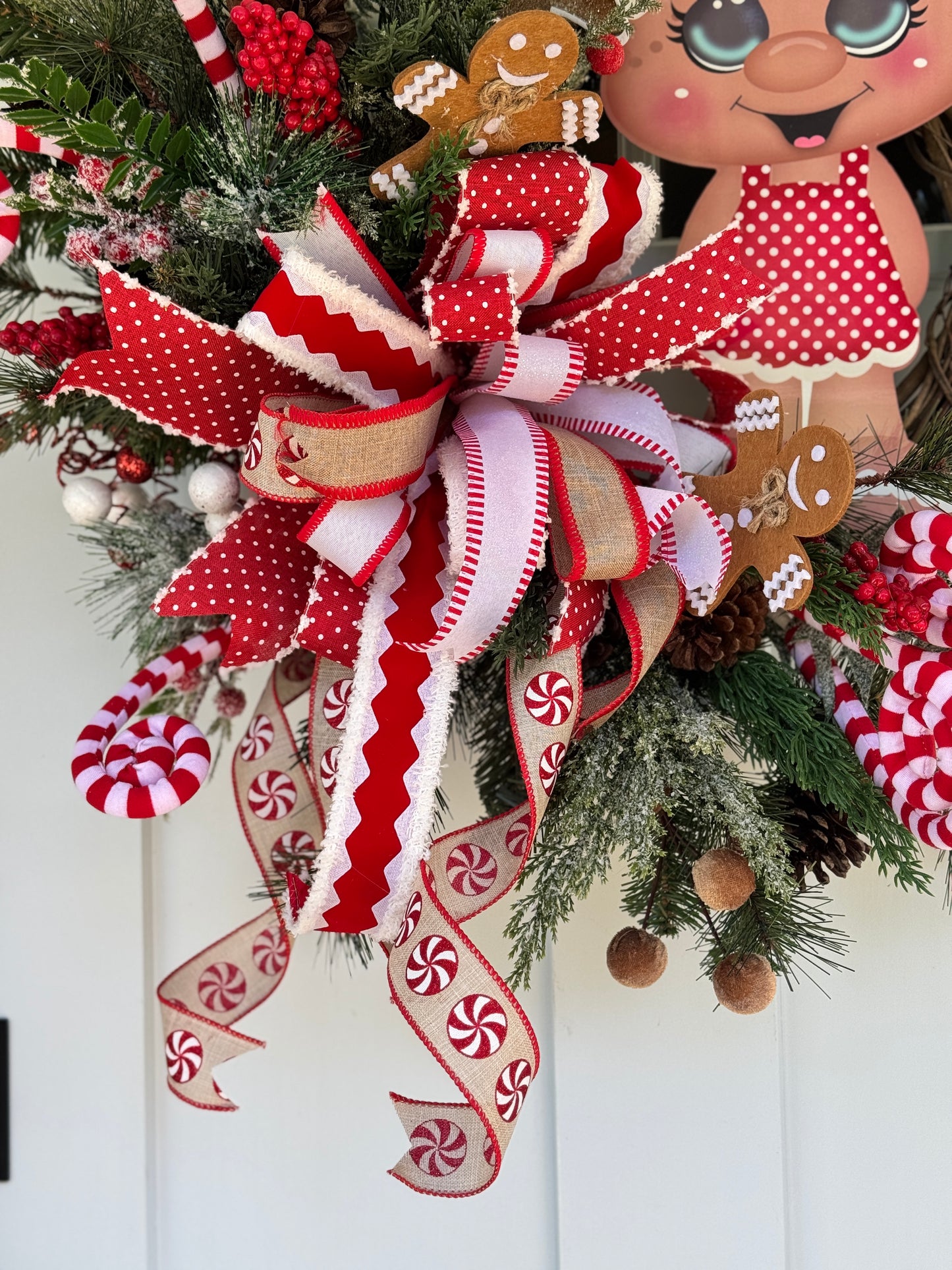 Gingerbread Girl Holiday Wreath