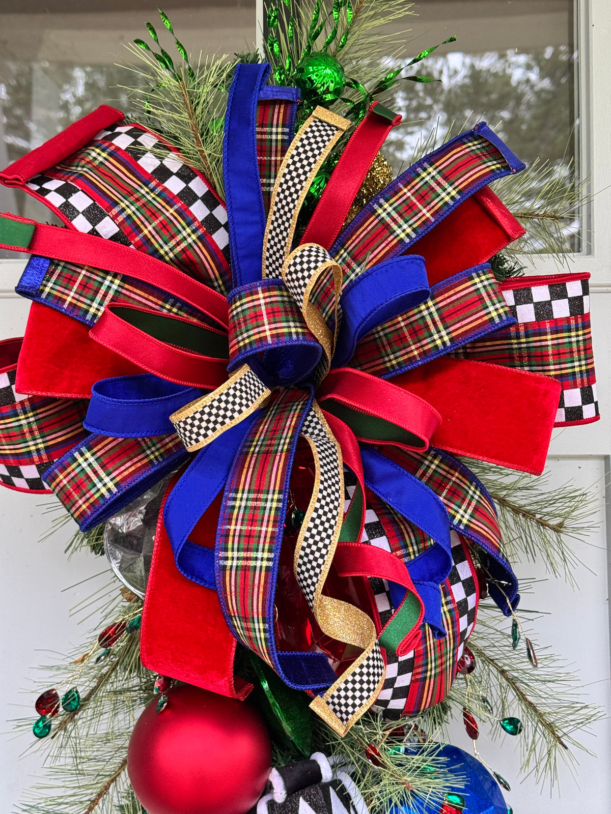 Bold Nutcracker Inspired Teardrop Wreath