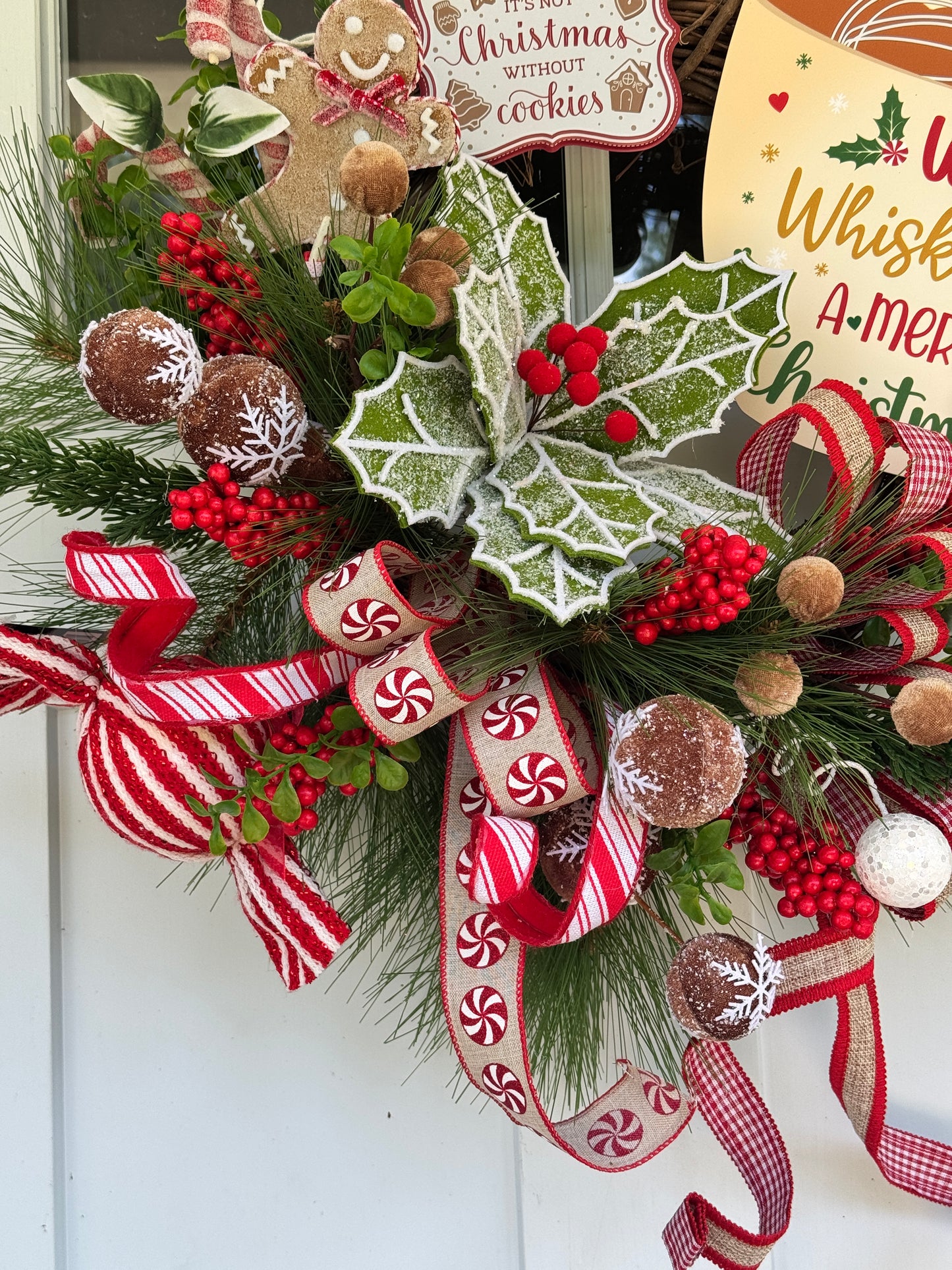 Gingerbread “Whisking You a Merry Christmas” Wreath