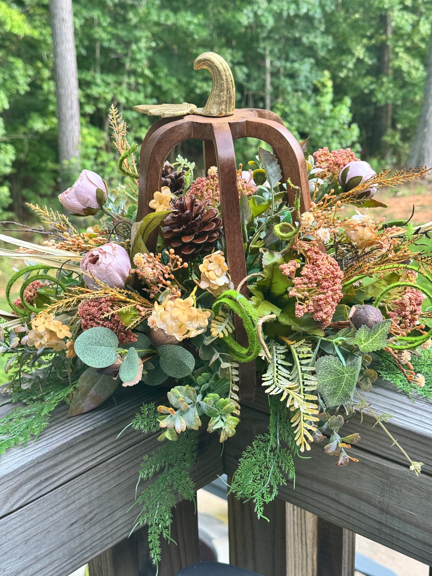 Fall Acorn Centerpiece Arrangement