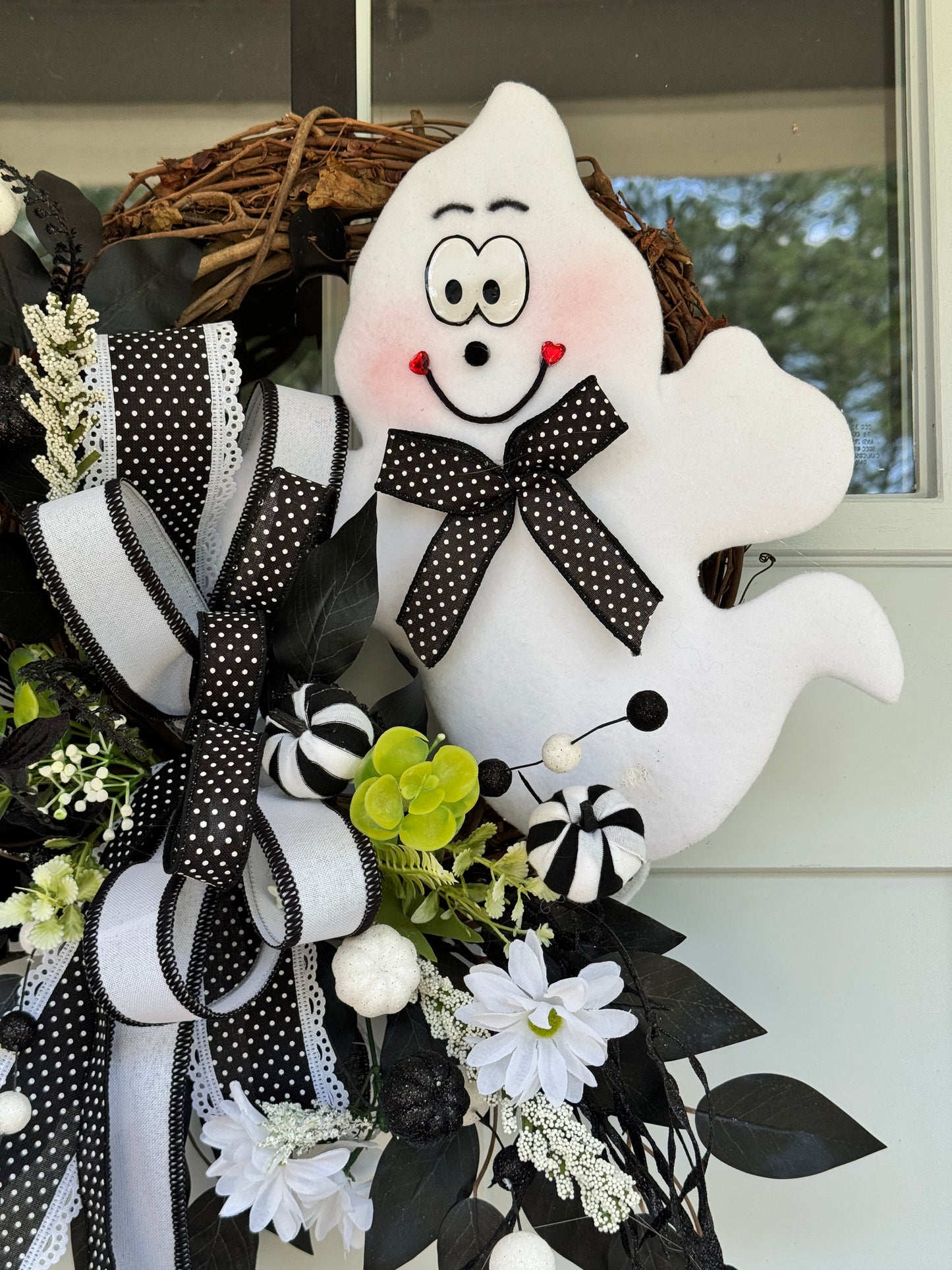Halloween Ghost Wreath