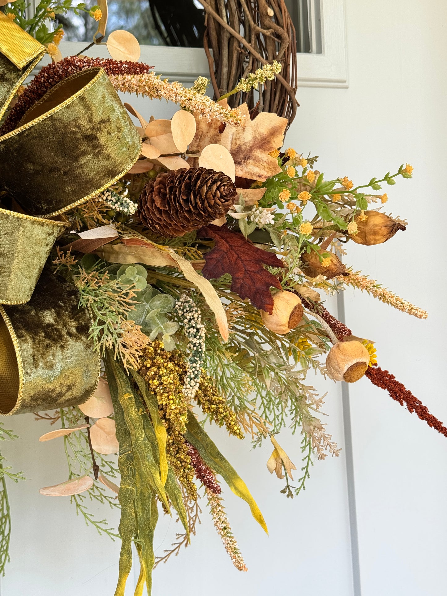 Southern Charm Fall Grapevine Wreath