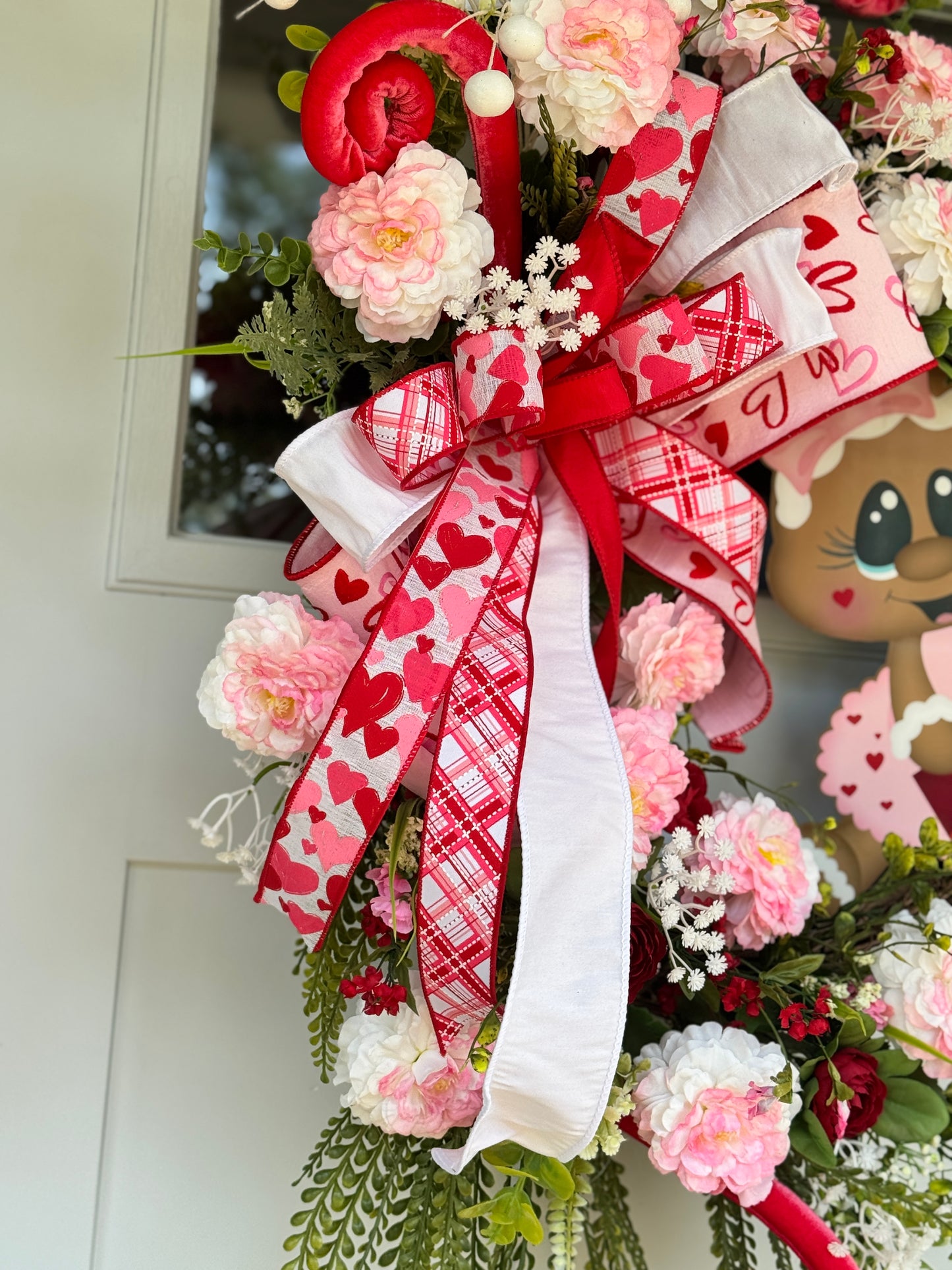 Gingerbread Valentine's Day Heart Wreath