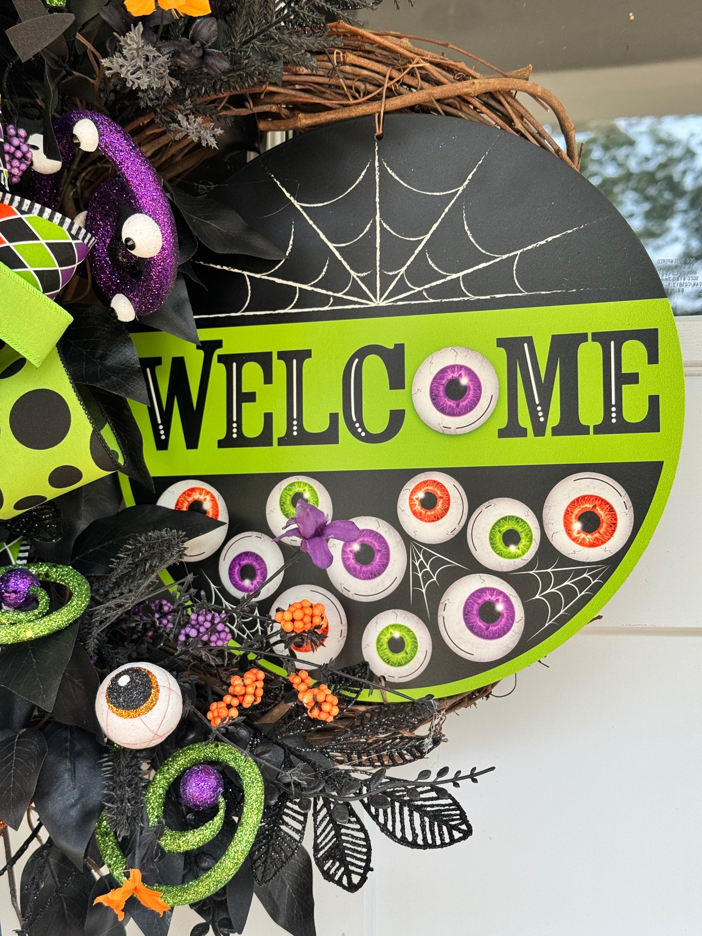 “Eye See You” Spooky Welcome Wreath