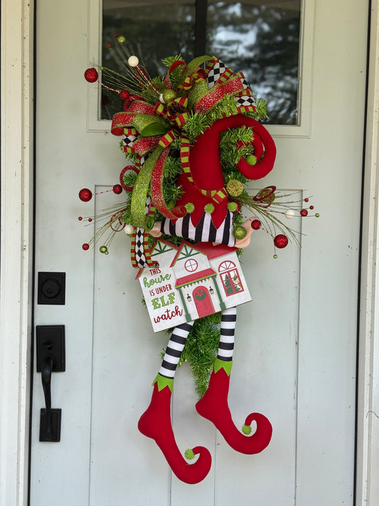 Elf Watch Festive Wreath