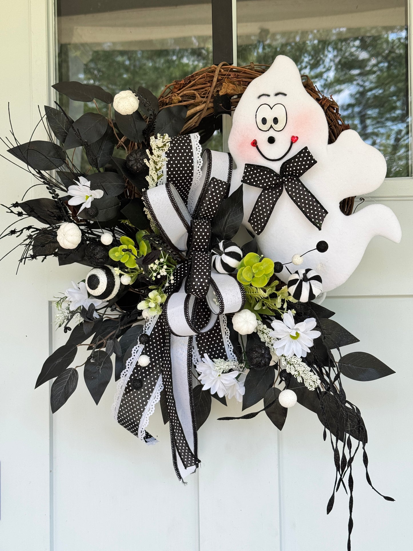 Halloween Ghost Wreath