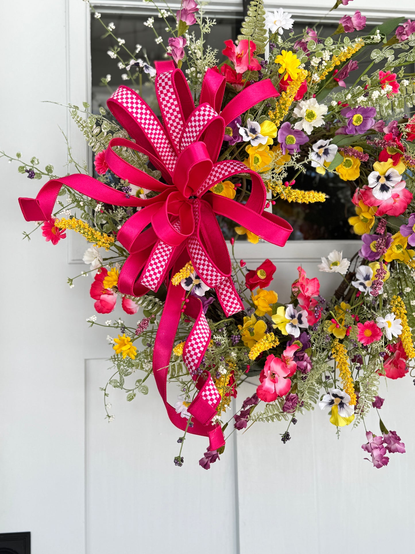 Vibrant Full Floral Spring/Summer Wreath