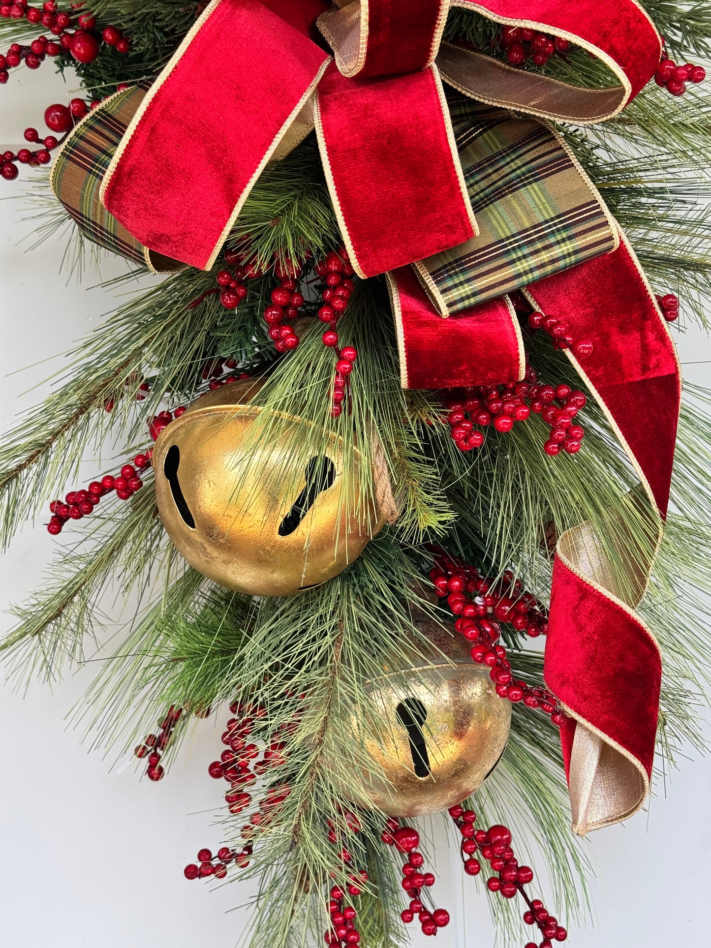 Large Gold Bells Winter/Christmas Swag
