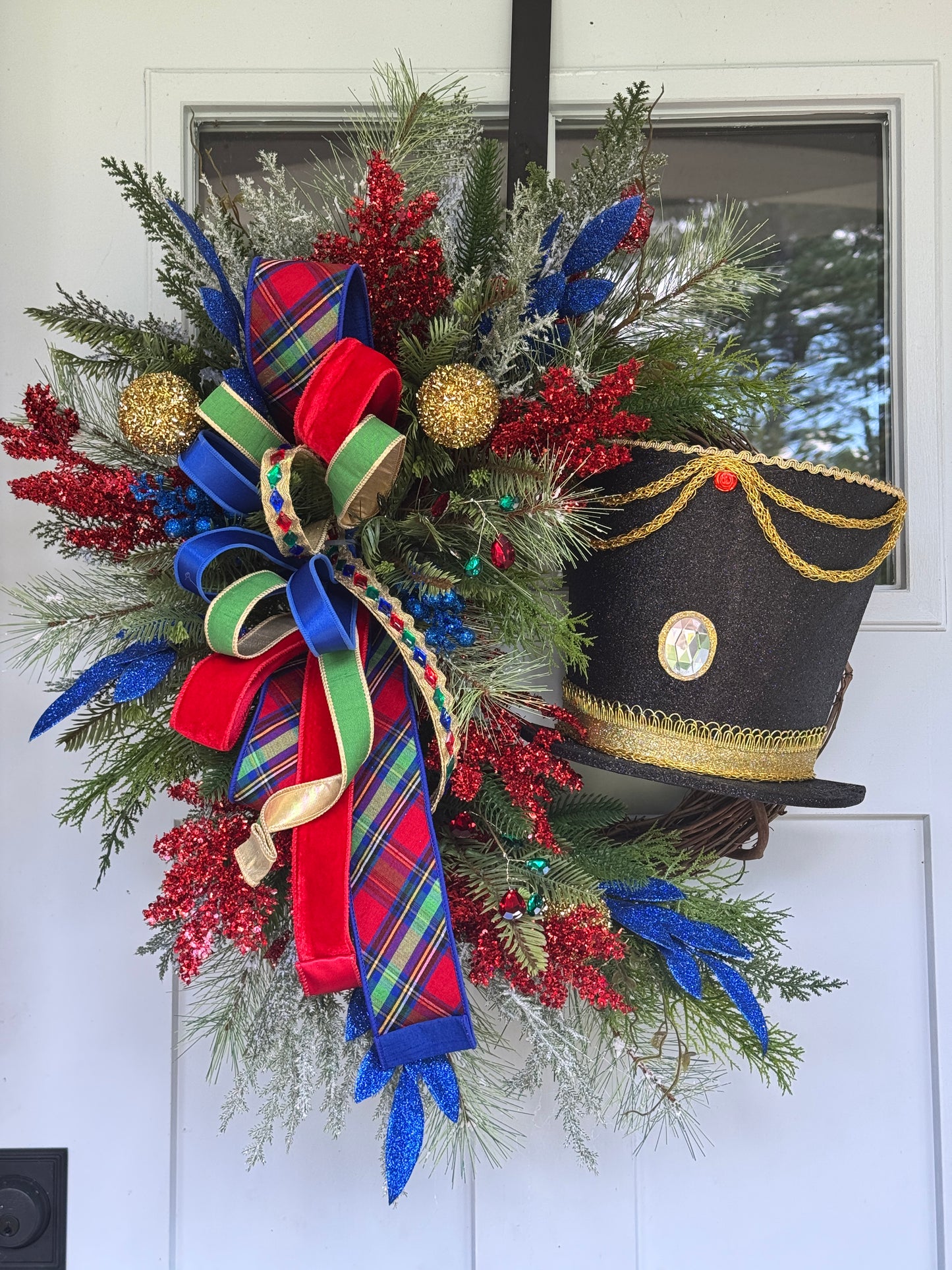 Handmade Nutcracker Grapevine Wreath
