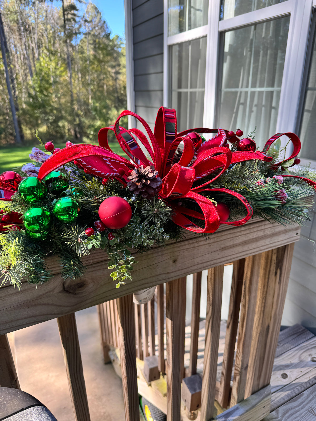 Christmas Pine Cedar Centerpiece Swag