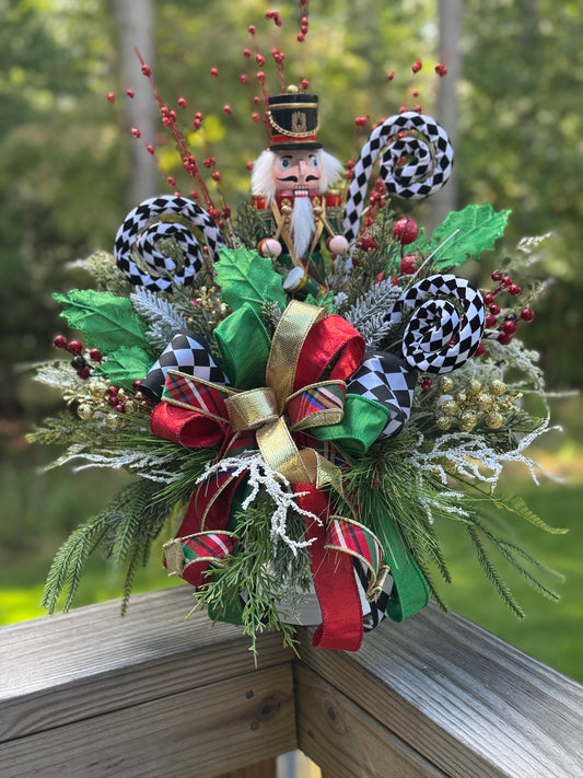Festive Nutcracker Holiday Arrangement