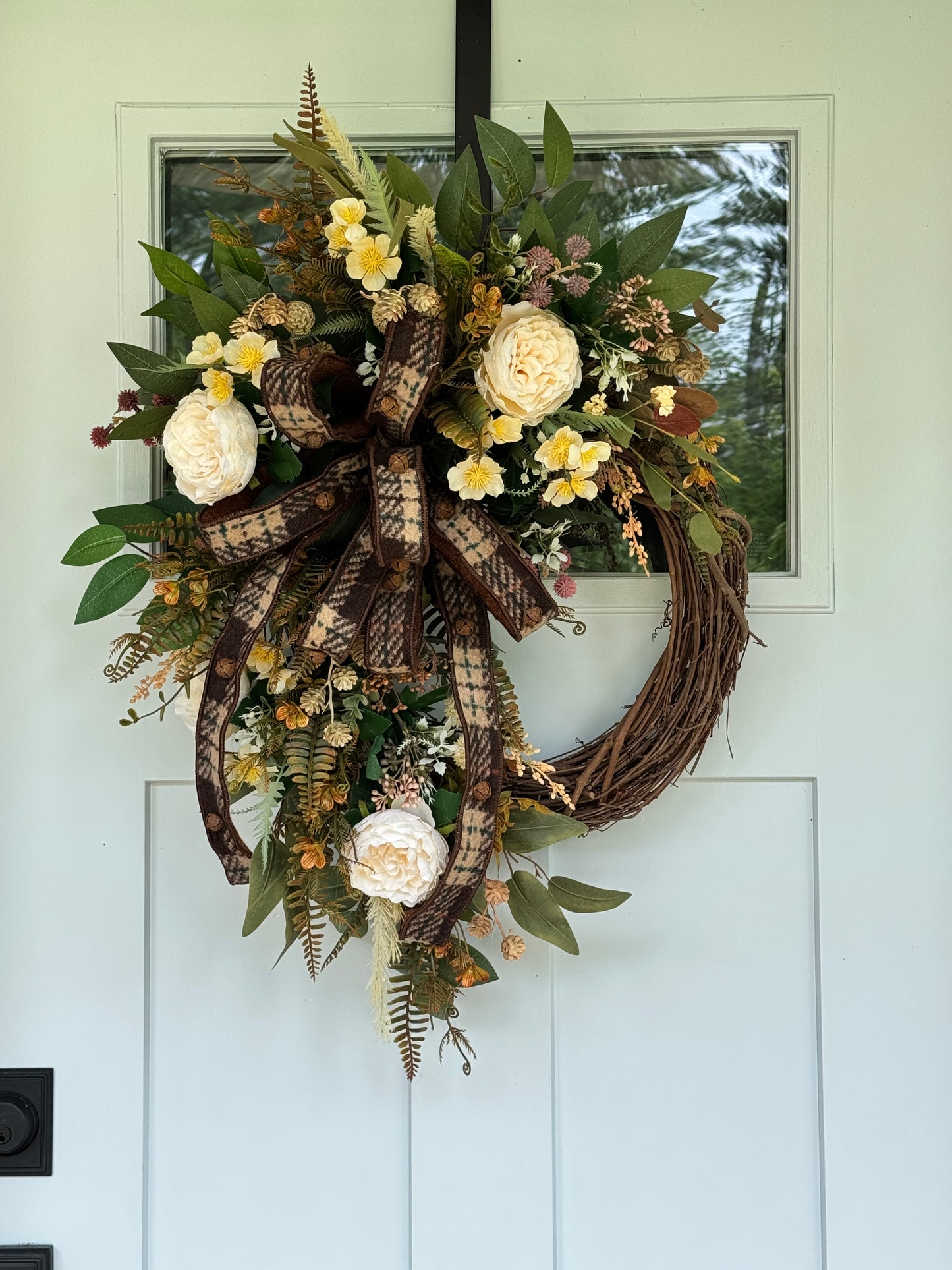 Neutral Fall Grapevine Wreath