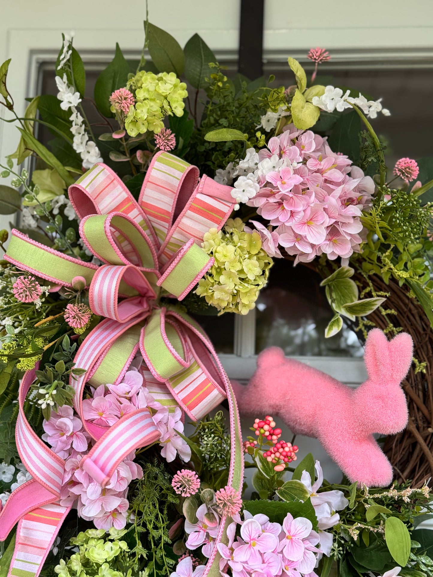 Pink Hydrangea Spring Wreath