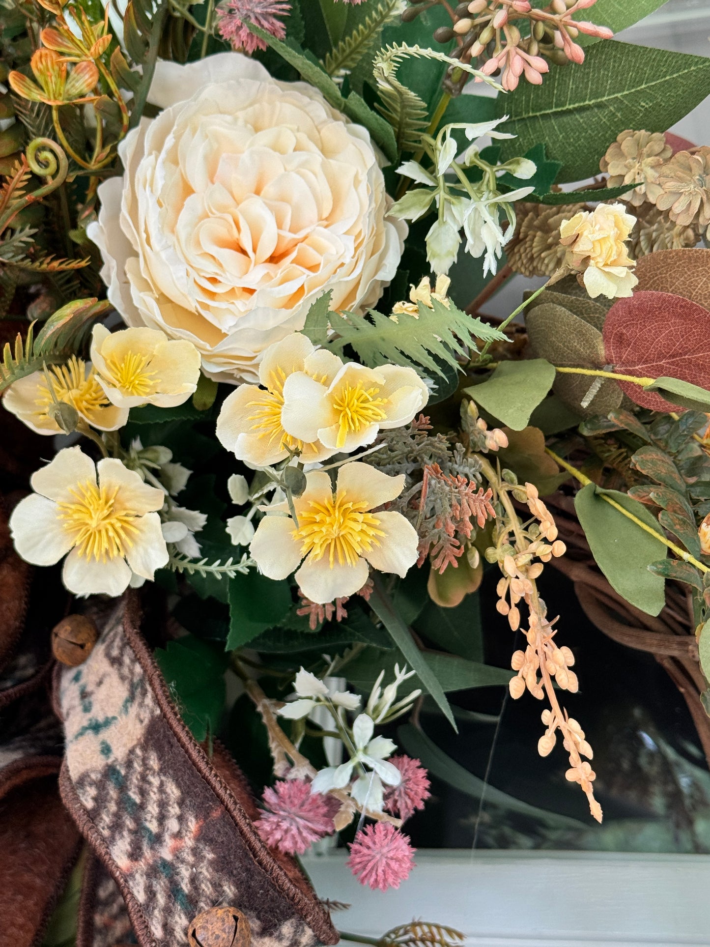 Neutral Fall Grapevine Wreath