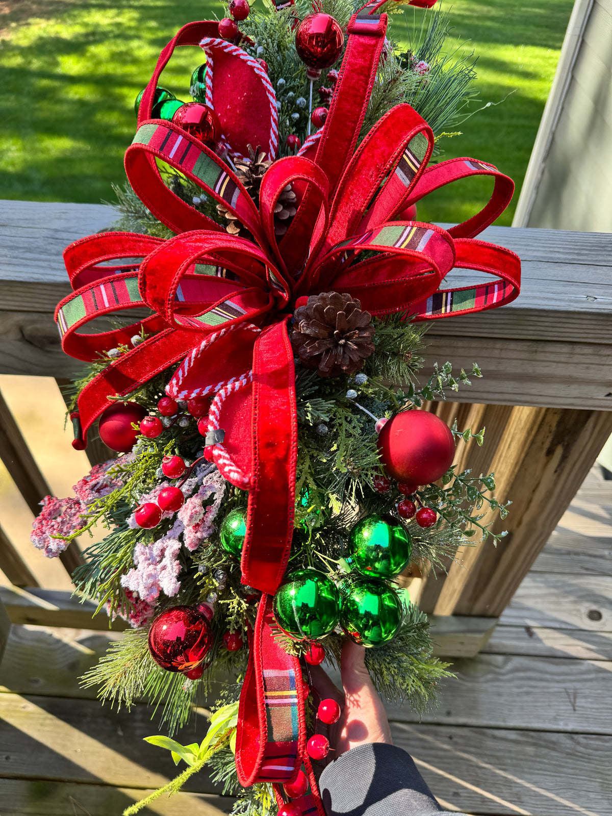 Christmas Pine Cedar Centerpiece Swag
